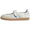 adidas Womens Samba Jane 'White Halo Blue Gum' (women's sizes) Cloud White / Gum 3 / Halo Blue Mary Jane Shoes JR7339