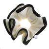 VINGTAINE Bicolor Simple Scrunchie Hair Hair White Clip, Accessory, HS-1-WH,