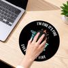 1/2/3Pcs Flaming Dumpster Mouse Pad Round Waterproof Home Office Gaming Computer Laptop Mousepad Desk Mat with Non-slip Rubber Base PC Accessories