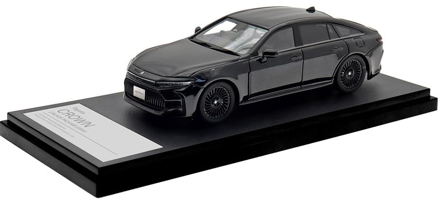 INTERALLIED Hi Story Scale Toyota CROWN Z BLACK PACKAGE Precious Black Pearl Finished Model HS525BK 1/43 (2024)