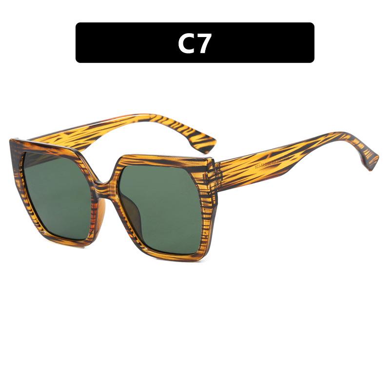 Simple polygonal flat glasses, new plain makeup, trendy fashion, anti-blue light glasses frame, retro glasses frame for women