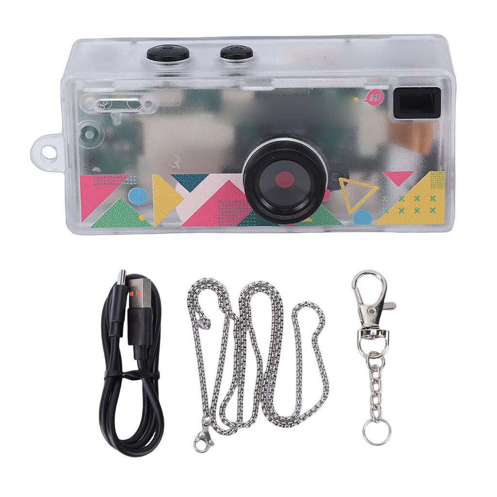 Keychain Digital Camera 1080P HD 130 degrees Wide Angle 1.6MP Tiny Retro Digital Camera for Daily Recording Travel