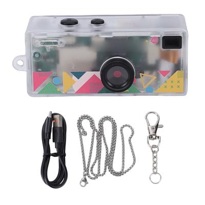 Keychain Digital Camera 1080P HD 130 Degrees Wide Angle 1.6MP Tiny Retro Digital Camera for Daily Recording Travel