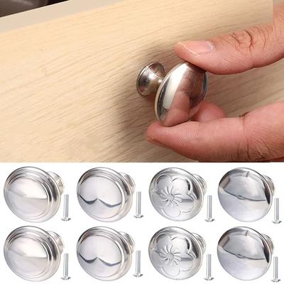 2Pcs/Set Furniture Hardware Drawer Knobs with Screws Door Handles New Single-hole Pull