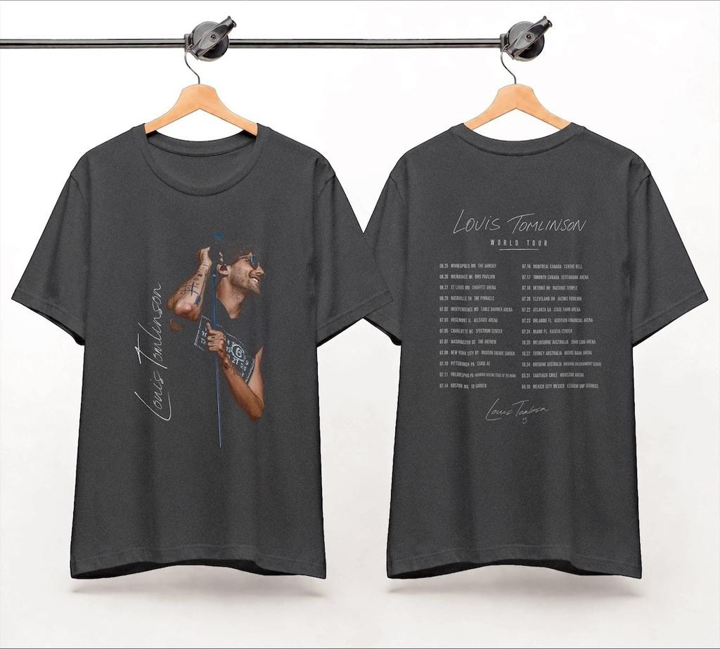 Louis Tomlinson Concert Tour Dates Fan Gift T shirt