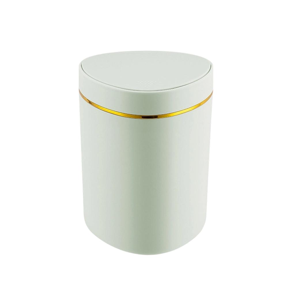 Desktop Small Trash Can Wastebasket Dispenser With Press Type Lid Modern Desk Trash Can For Vanity Dorm Living Room Home