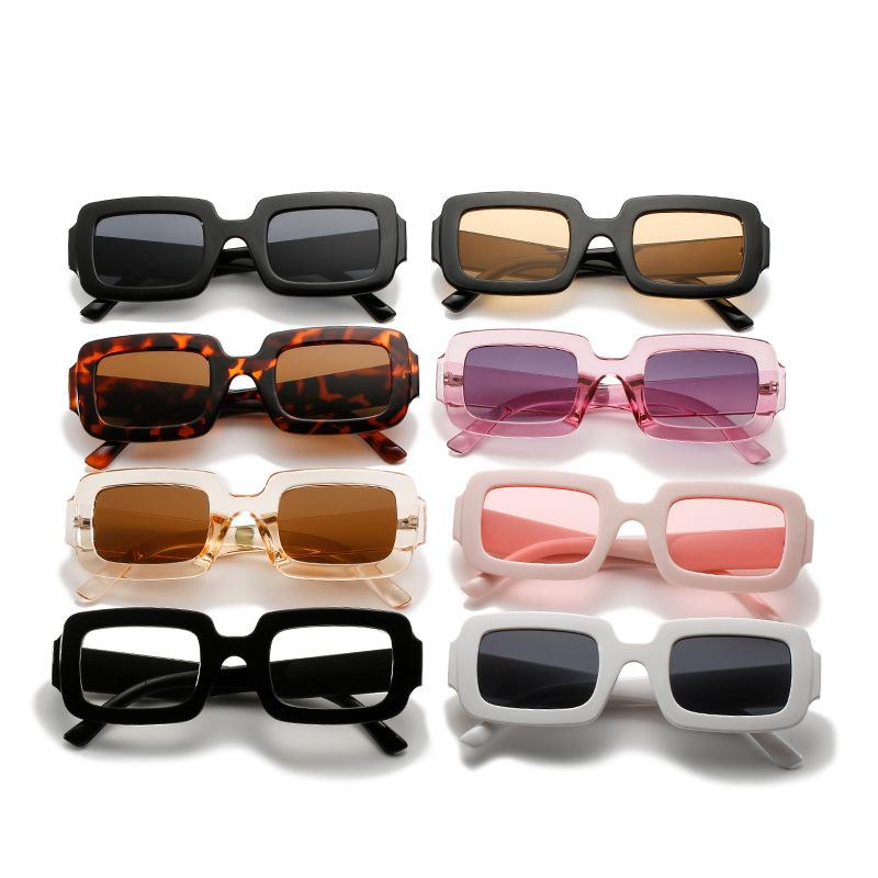 Square Sunglasses, Mujia Catwalk Jelly-Colored Square Glasses, Street Photography Retro Sunglasses For Women