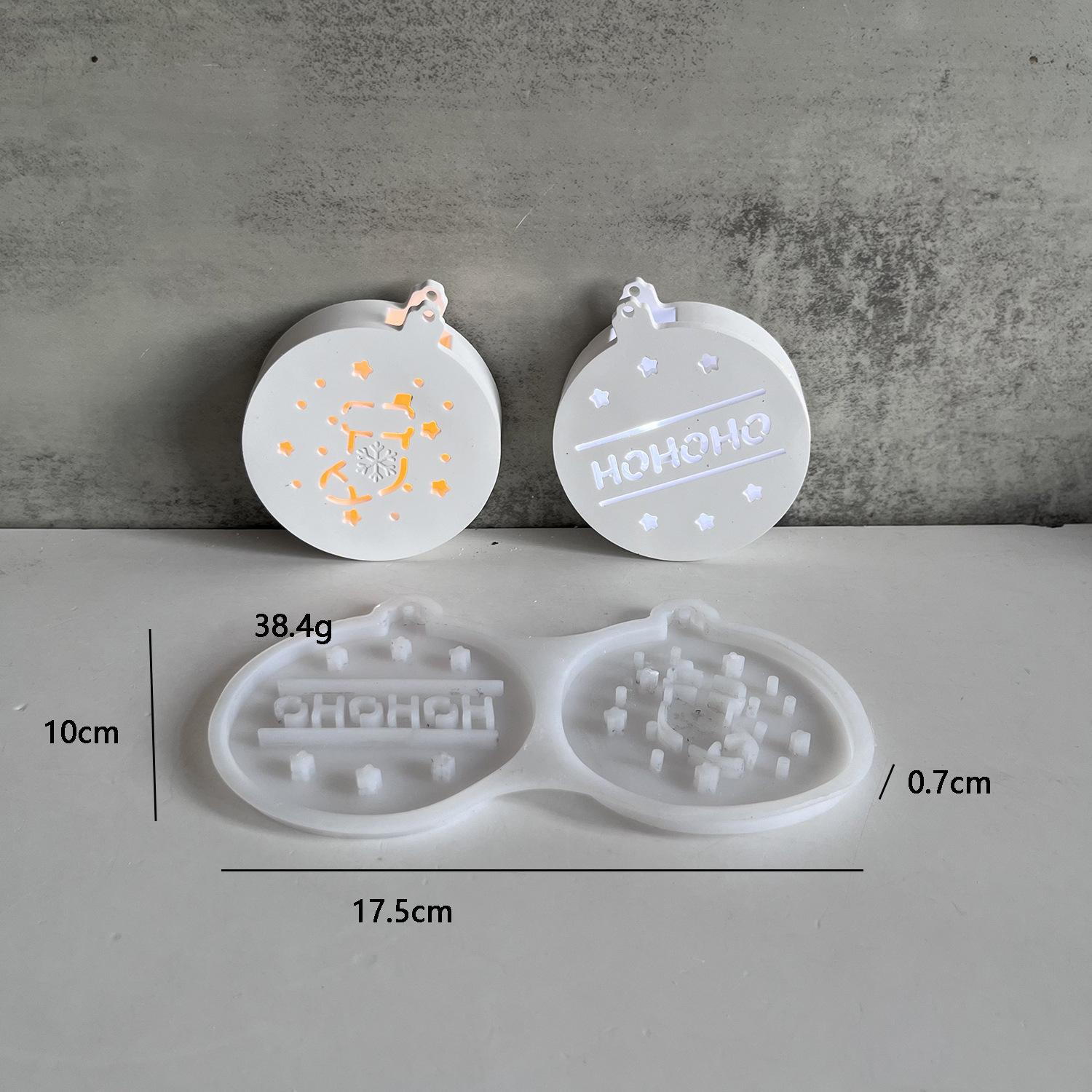 

Рождественское украшение подвеска силиконовая форма круглый круг бант снежинка лось рождественская елка литьевые формы подвесной тег ручная работа подарок