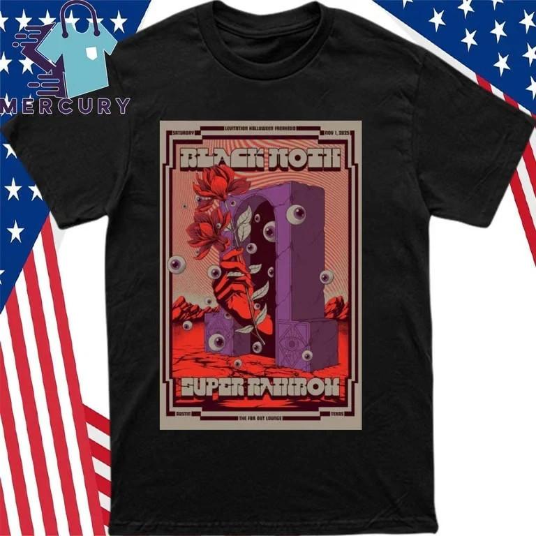 

Black Moth Super Rainbow Nov 1 2025 The Far Out Lounge T-Shirt Reprint S-4XL 2XL