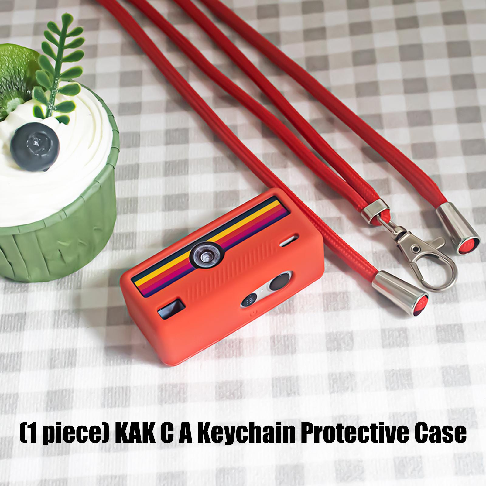 

Durability Silicone Case For Charmera Keychain Digital Camera Protective Shell Easy To Install And Comfortable Grip жёлтый
