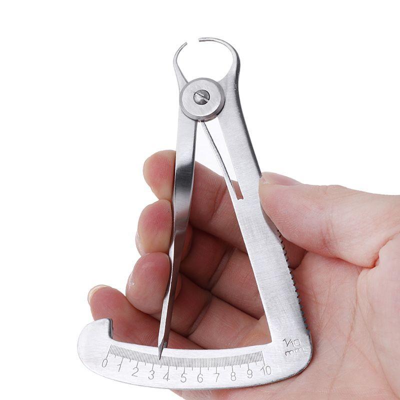 652F Professional Dental Gauge Caliper 0-10mm Measuring Dentist Tools for Teeth Nursing and Repairing