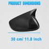 Pair Car Left Right Side Door Wing Rearview Mirror Cover Cap For Chevrolet Trax 2024-2025 Carbon Fiber Black