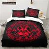 3D Print Satanic Bedding Demon Twin Bedding Hell Death Set Comforter Bed Duvet Cover Double King Home Textile Quilt Cover
