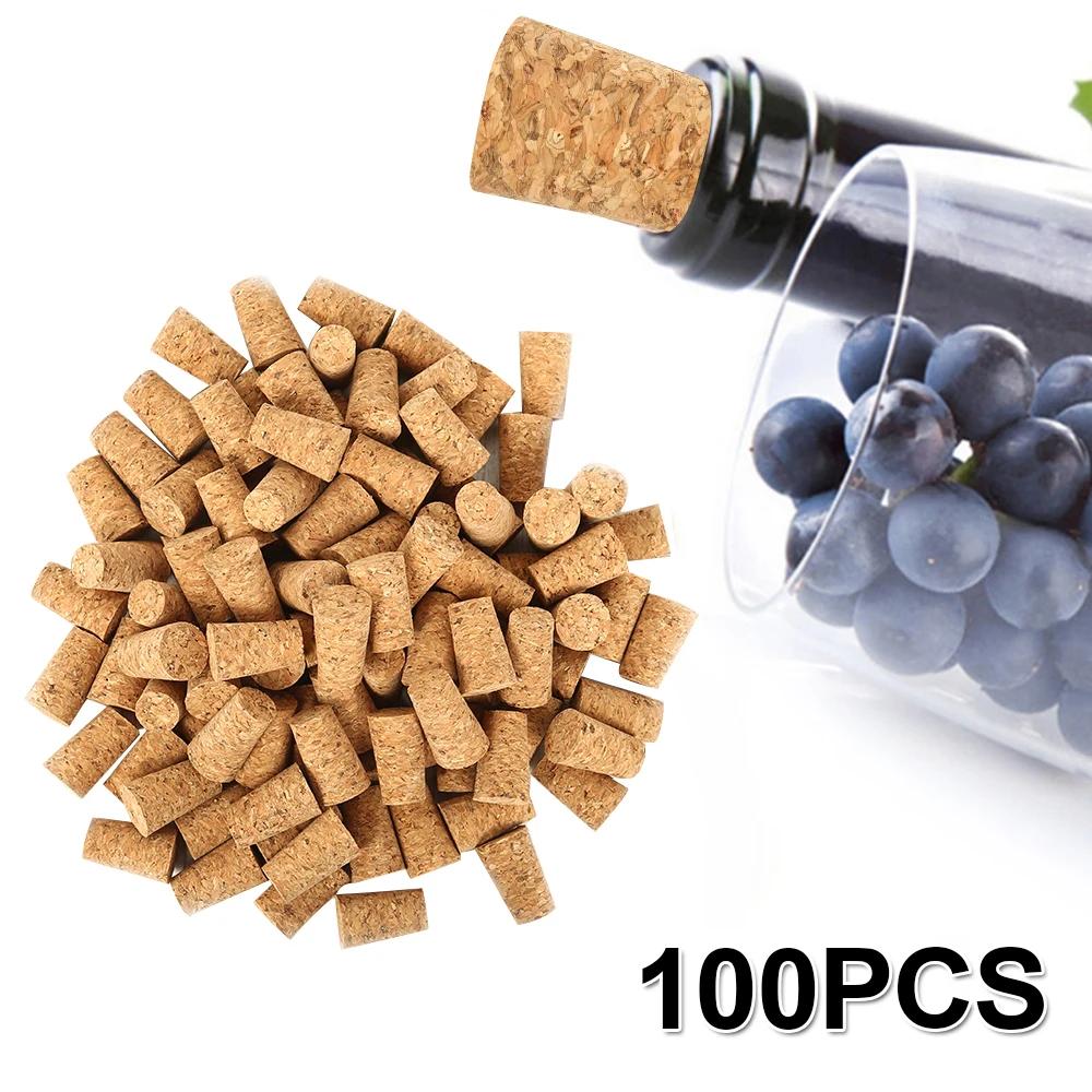 100Pcs Wine Corks Corks Wine Stopper Reusable Functional Portable Sealing Stopper for Bottle Bar Tools Kitchen Accessories