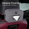 Plaid Pattern Car Tissue Bag PU Leather For Citroen C4 C3 C5 C1 C2 Berlingo Celysee Cactus Picasso Aircross Grand