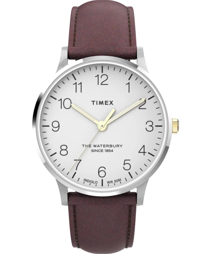 

Timex Men s Waterbury Classic 40mm Watch, Brown, One Size, Waterbury Classic 40
