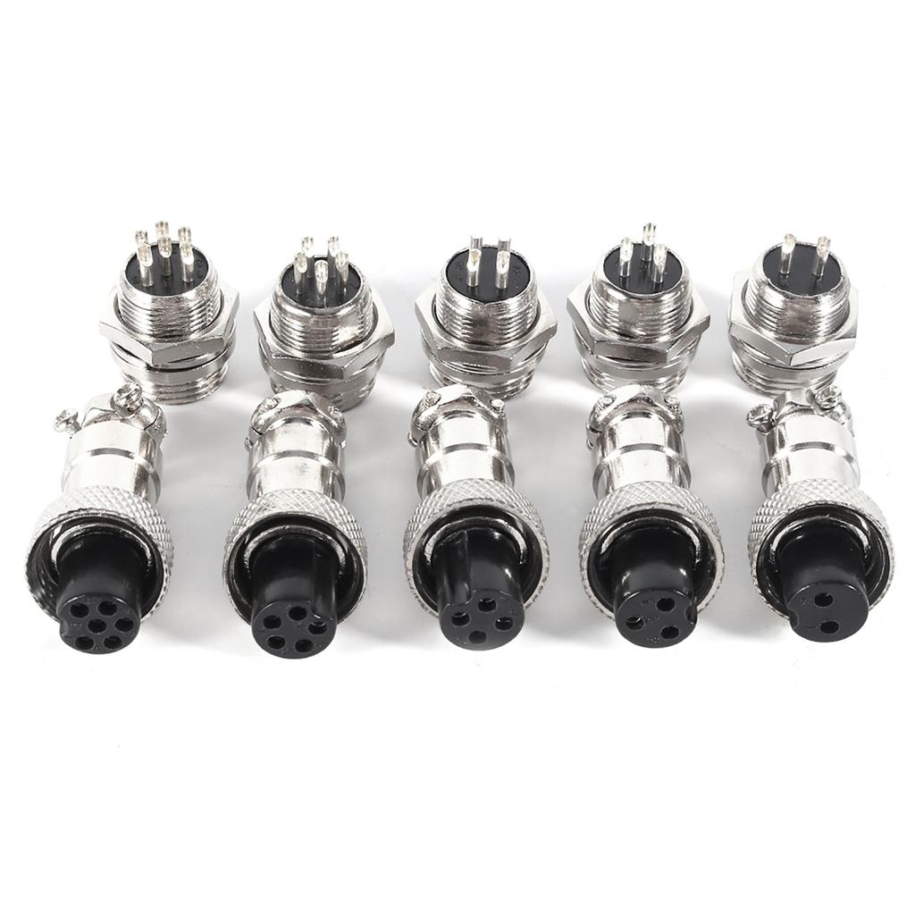 10 Set GX12 3Pin 12mm Aviation Plug Male Female Metal Socket Connector