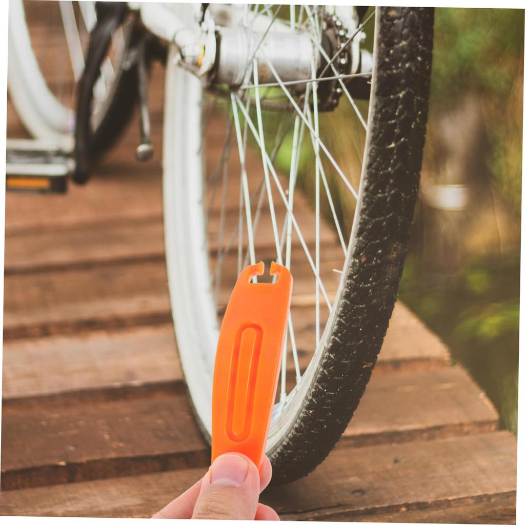 JOINPAYA Manete de Cauciuc din Nailon pentru Bicicletă Tip Multifuncțional Suporturi pentru Bicicletă Electrică Unealtă de Reparare a Anvelopelor 2 Buc.