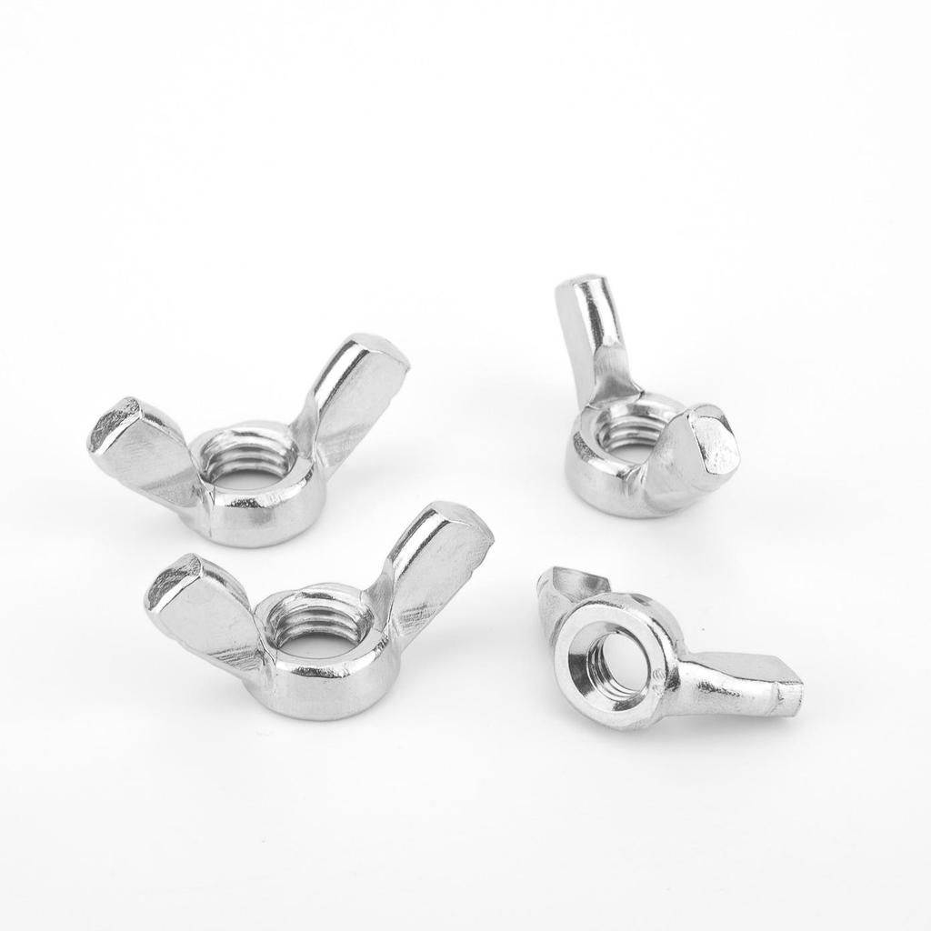 304 Stainless Steel Wing Nut Hand-Tightening Horn Nut DIN315