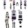 Naruto Hyuga Hinata Cosplay Kostüm Halloween Outfit Karneval Set Geschenk