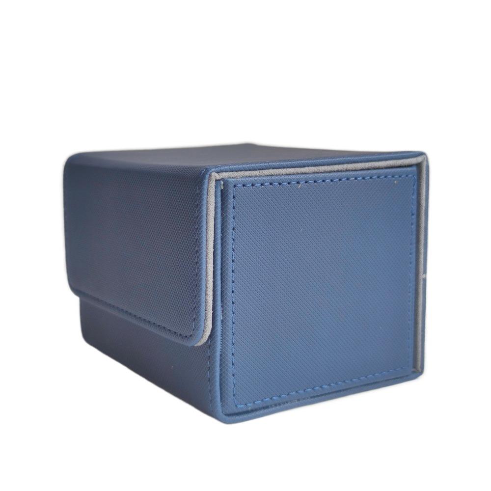 

Trading Card Card Collection Box Flip Side Insert Small Object Storage Box MTG Card Deck Box Home темно-синий