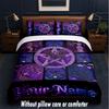Witchcraft Theme Custom Text Or Name 3Pcs Bedding Set,1 Flat Sheet & 2 Pillowcases Personalized Home Bedding