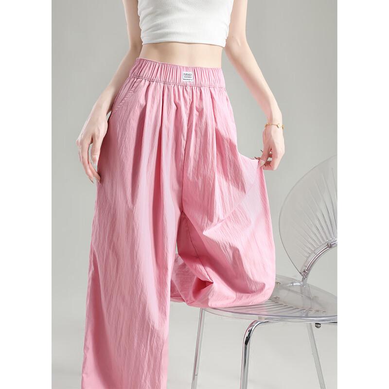 

TonLion Women s Loose High-Waisted Wide-Leg Pants M