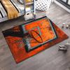 Basketball Hoop Design Carpet with Red and Black Modern Abstract Style Suitable for use as an anti-slip for living room bedroom sofas