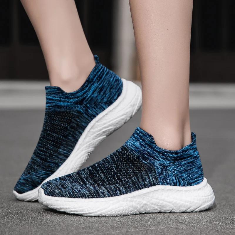 Fashion New Men's Casual Sneakers Comfortable Socks Walking Shoes Spring New Comfortable Men's Casual Shoes Light Sneakers Men Shoes