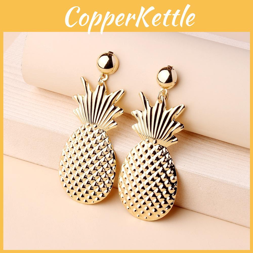 Summer Fashion Pineapple Earrings For Women Alloy Jewelry Gift Accessory
