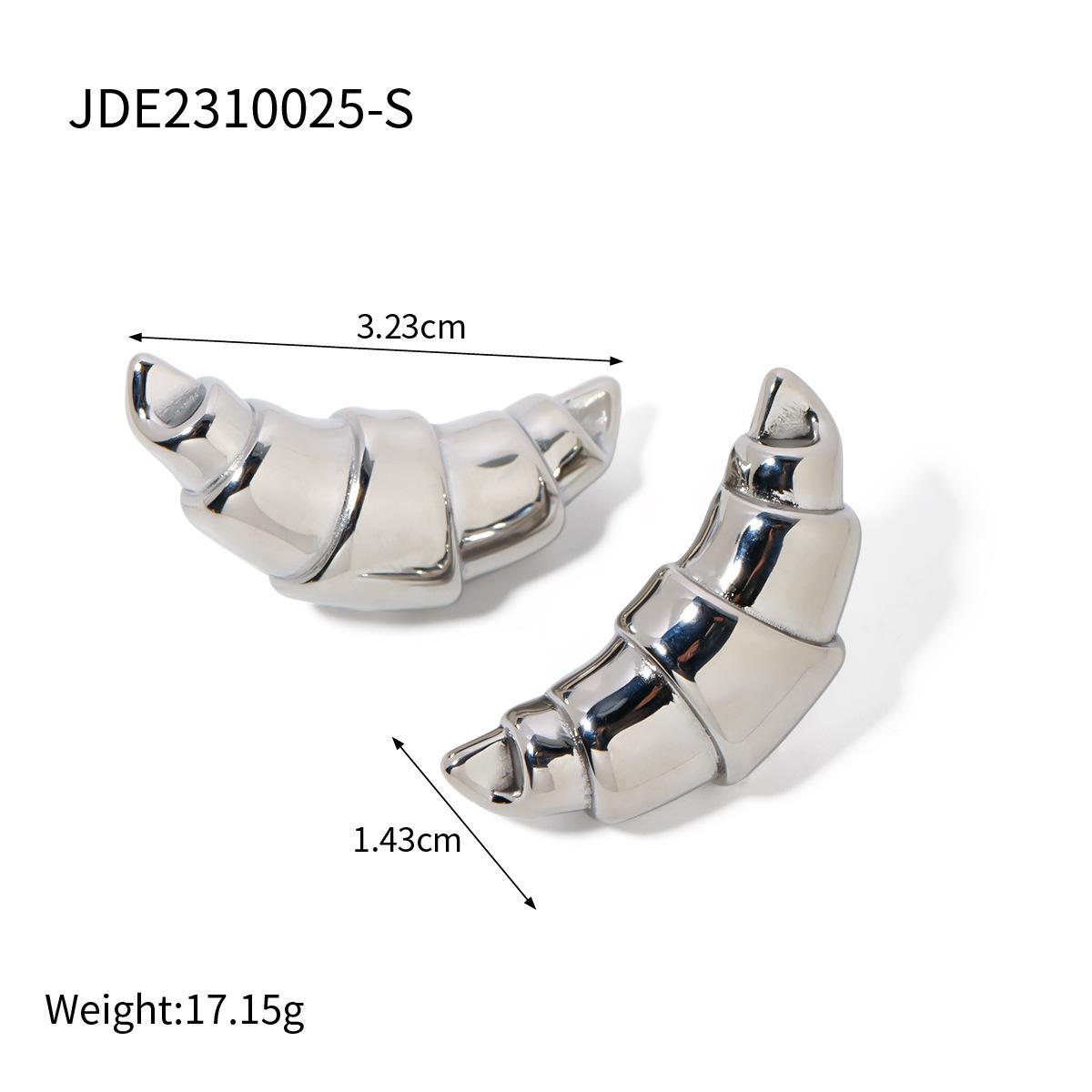 

Серьги-круассаны из нержавеющей стали с 18-каратным золотым покрытием, европейская и американская мода.