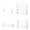 Clear Multilayer Cosmetic Storage Rack Home Accessory for Vanities Desk Sturdy Plastic Makeup Organizers Household Use