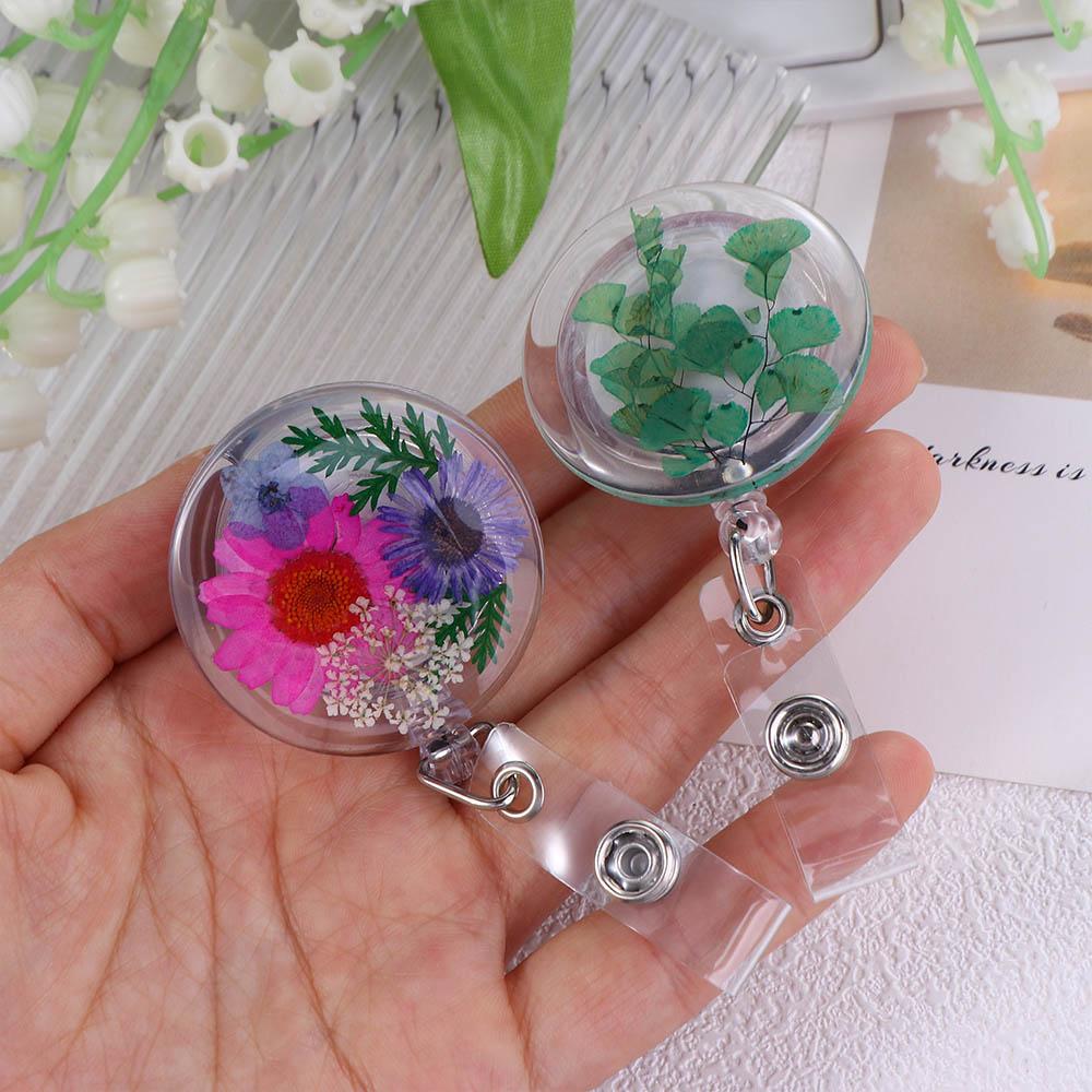 Transparent ID Badge Clip Work Badge Charm Badge Reel Card Badge Holder Reels Keyring ID Lanyard