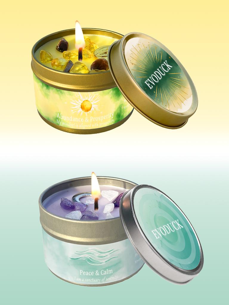 Scented Candles 3oz Law of Attraction Abundance Manifestation Energy Boosting Christmas Home Decoration Candle Holders Gift