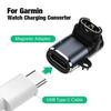 Type C/Micro/IOS USB To 4pin Fast Charger Adapter Connector For Garmin Fenix 7/6/5/7X/6X/5X / Venu 2 Plus Watch Charge Converter