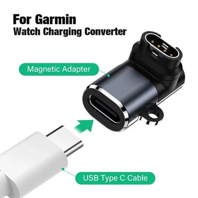 Typ C/Micro/IOS USB zu 4-Pin Schnellladeadapter-Stecker für Garmin Fenix 7/6/5/7X/6X/5X / Venu 2 plus Uhr Ladekonverter