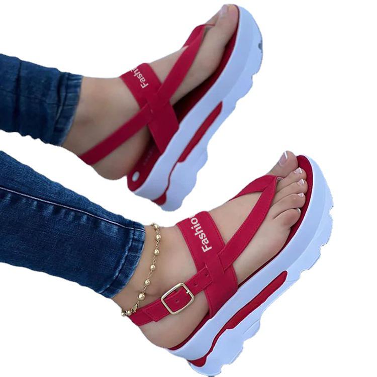 Middle East Plus Size Women's Sporty Casual Thick Sole Roman Sandals
