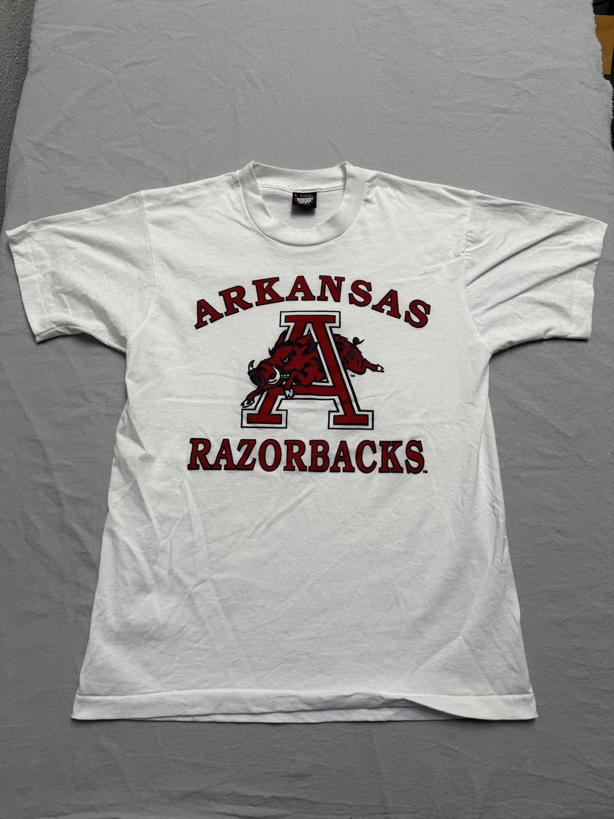 Vintage 90s Arkansas Razorbacks T-shirt University Arkansas S