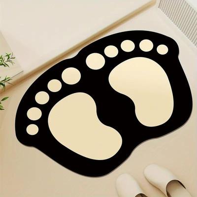 Cartoon Non-slip Bathroom Floor Mats Diatom Mud Bathroom Absorbent Floor Mats Toilet Non-slip Foot Mats Entrance Mats