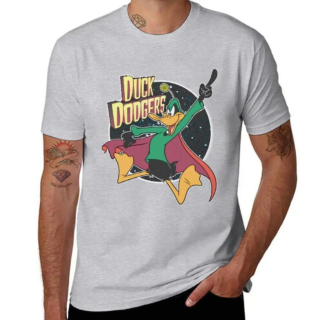 anime cute tops blank t shirts t-shirt Duck Dodgers T-Shirt clothing harajuku graphic t shirts oversized