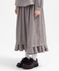 WEBHOUSE Twister Ruffle Long Skirt - Gray