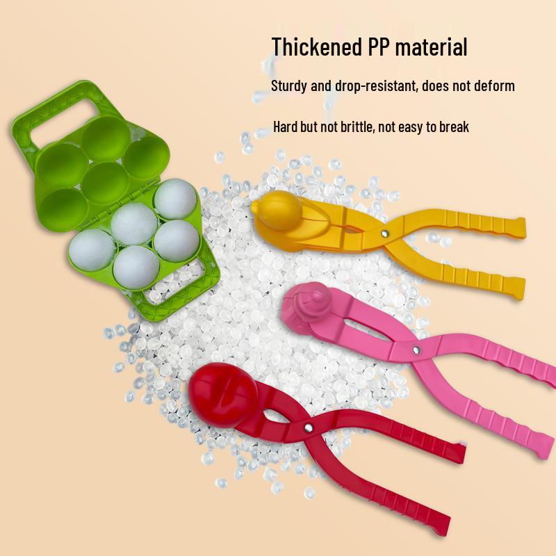 Large Snowball Clip Toy for Children's Outdoor Winter Play and Snowball Fights