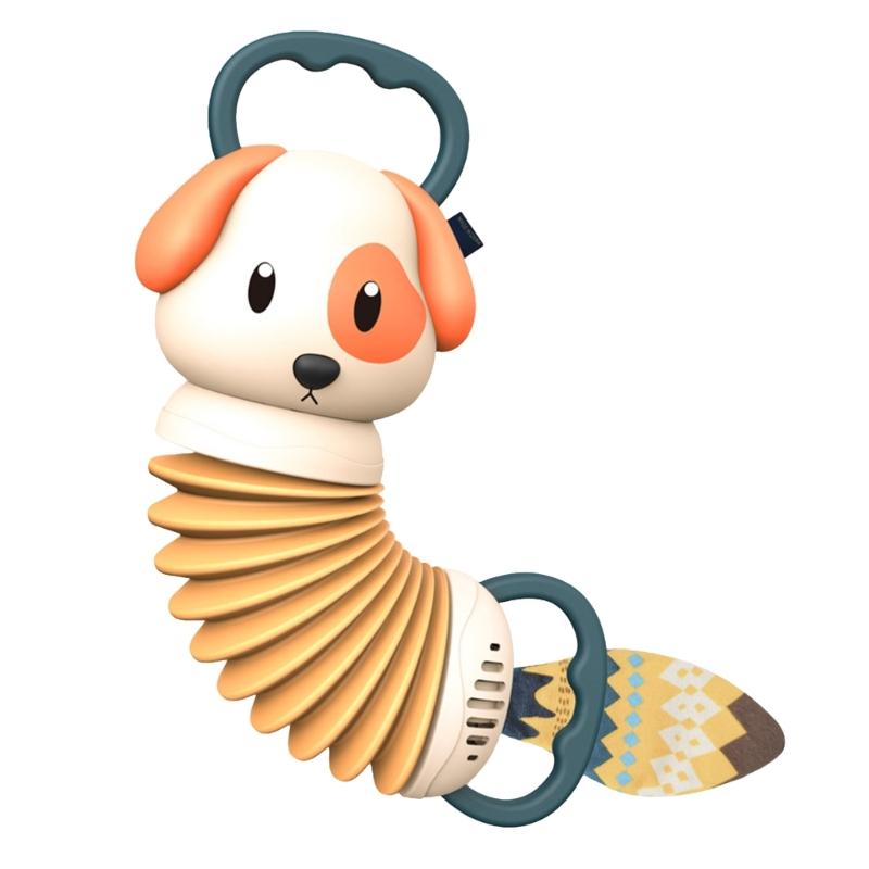 

Kids Accordion Instrument Toy Explore & More Cartoon Elephant / Dog Shape Music Early Education Toy Musical Instrument