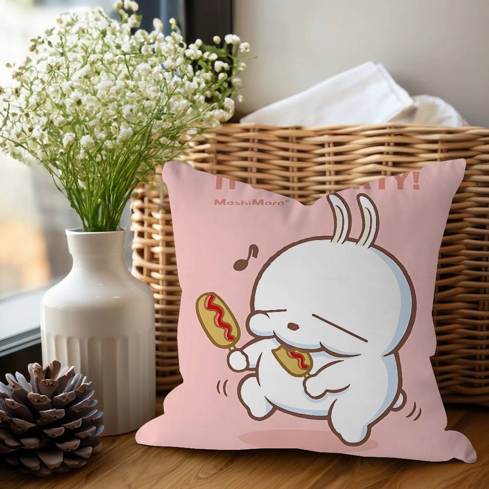 MashiMaroS Anime Cushion Cover Pillowcase Upholstery Sofa Throw Pillow Home Decor Pillowcas