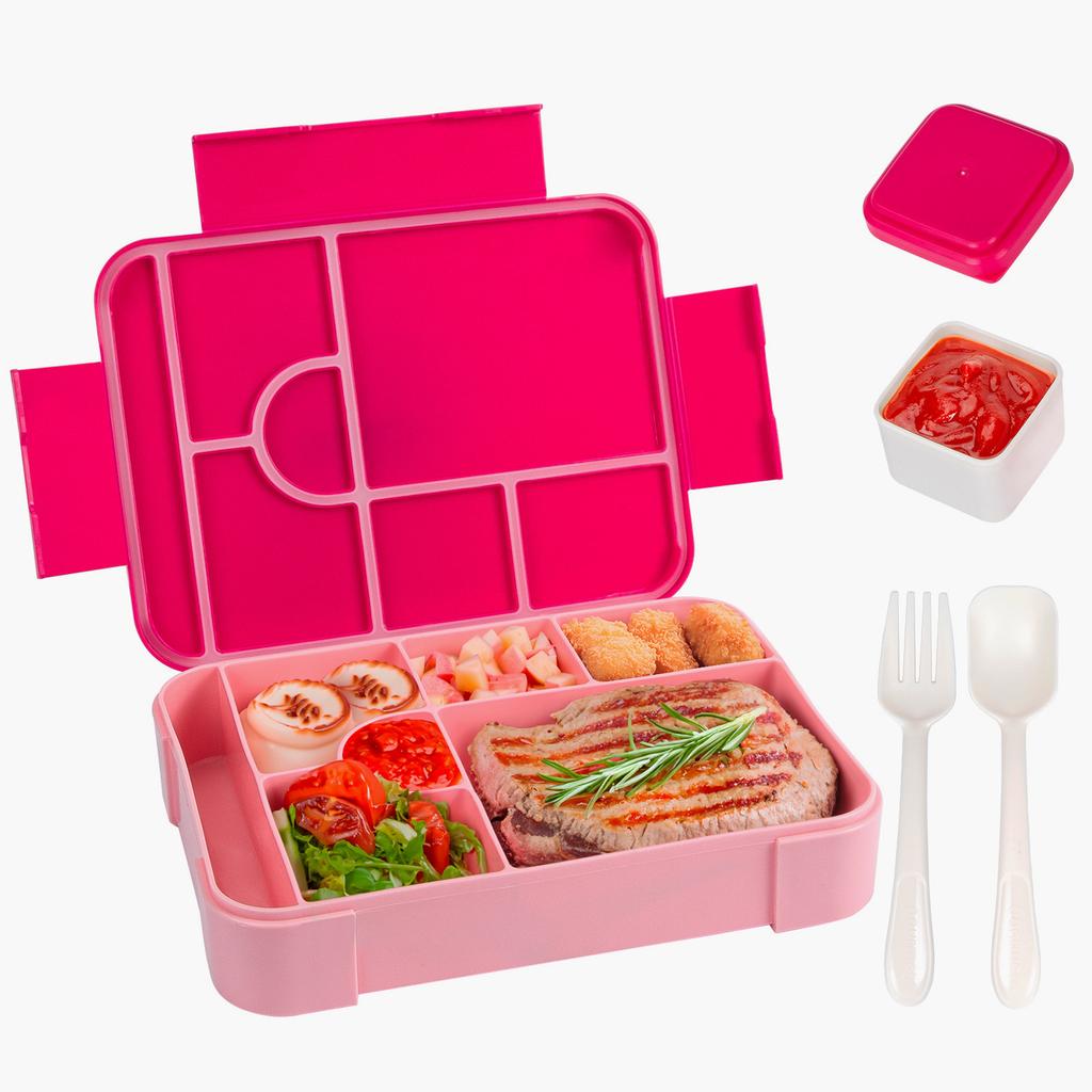 Large Capacity Bento Lunch Box for School Microwave Bento Box Leak-Proof Sealing Portable Divided Fresh-Keeping Food Container
