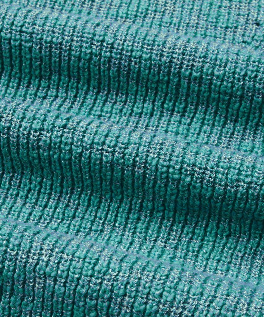 Doffjason Loose Fit Curly Knit Vest Teal Green