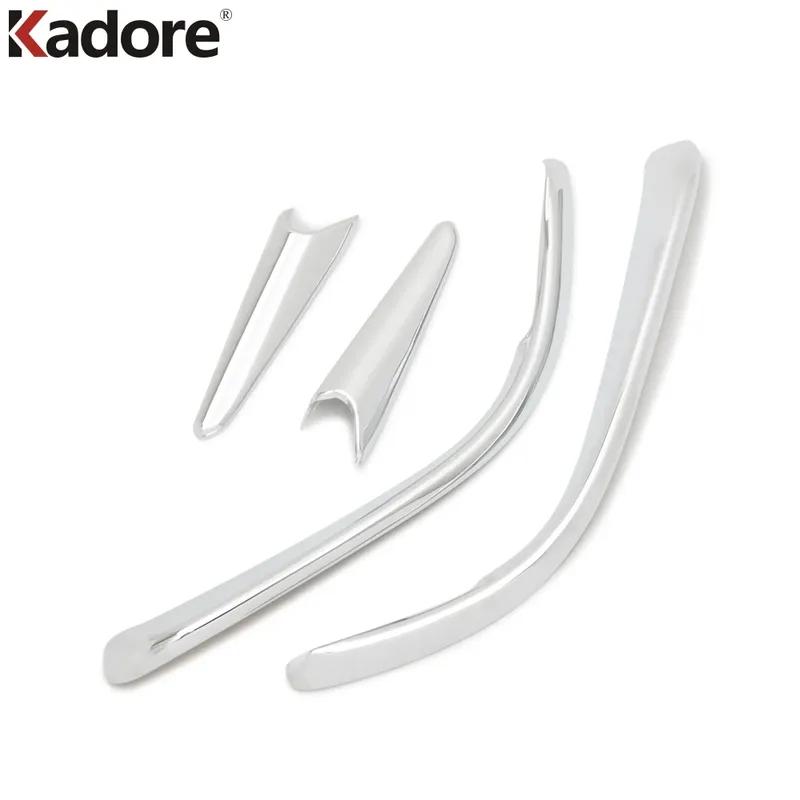 Front Fog Light Lamp Eyebrow Cover Trim For Mazda 3 Axela 2017 2018 Chrome Car Head Foglight Foglamp Eyelid Strip Accessories