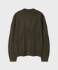 LEIRE Mild Cashmere-Like Round Cardigan [Khaki]