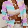 Women's Spring and Fall Long Sleeve Casual Jacket Stand-up Collar Short Slim Jacket