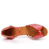 Women's Latin Dance Shoes Satin Dancing Shoes Salsa Party Ballroom Dancing Shoes High Heeled 7cm